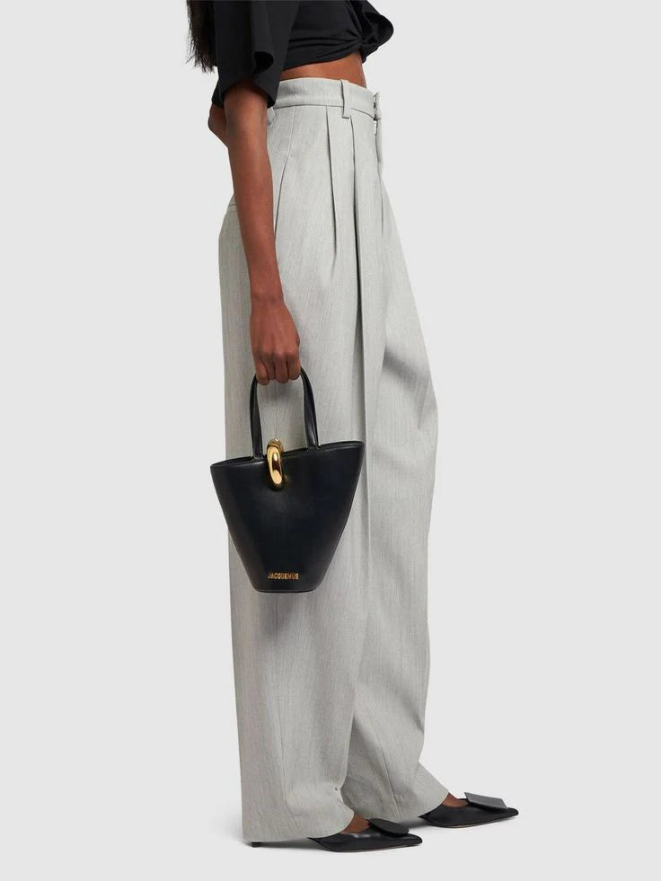 jacoumus Le Bisou Perle Bag / Le Panier Bucket Bag