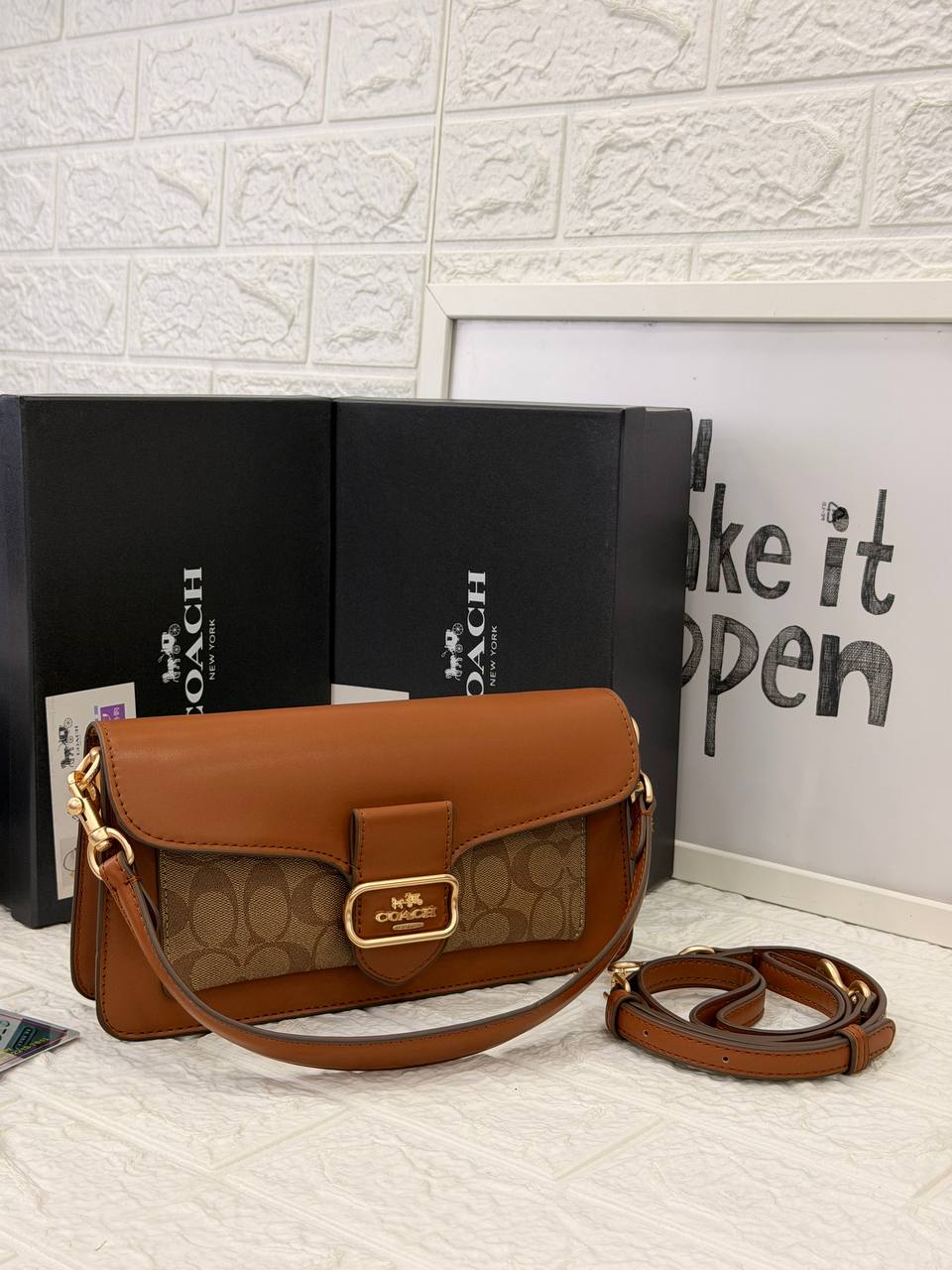Coach Soft Tabby Shoulder Bag in Signature Canvas