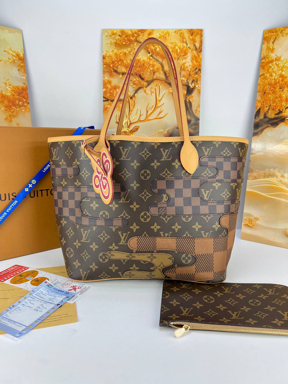 Louis Vuitton Neverfull MM Limited Edition – Monogram & Damier Patchwork Tote