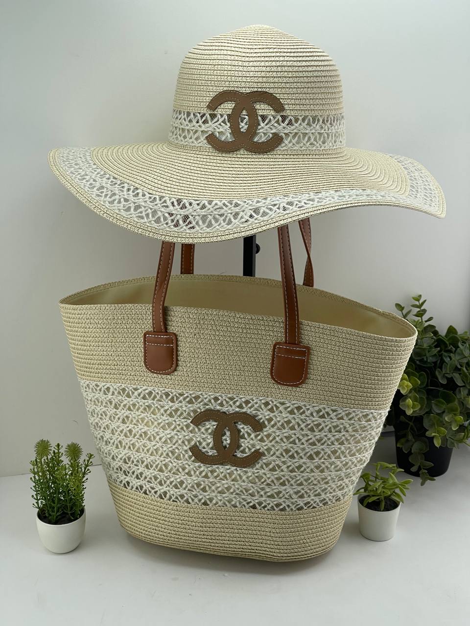 Chanel-Inspired Summer Straw Set
