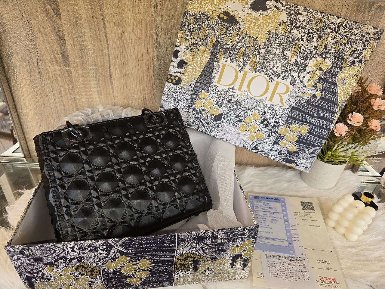Lady Dior Bag (Cannage Motif & Diamond Sculpted Editions)