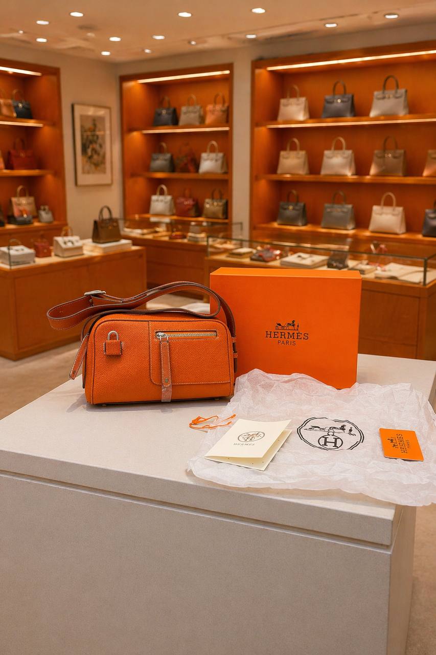 Hermès Steve Light Messenger Bag