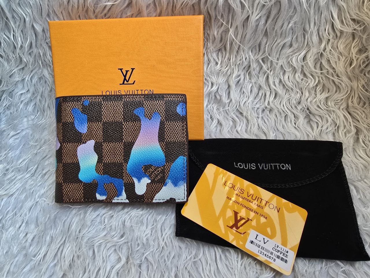 Louis Vuitton Damier Ebene Gradient Camouflage Men's Bifold Wallet - Limited Edition