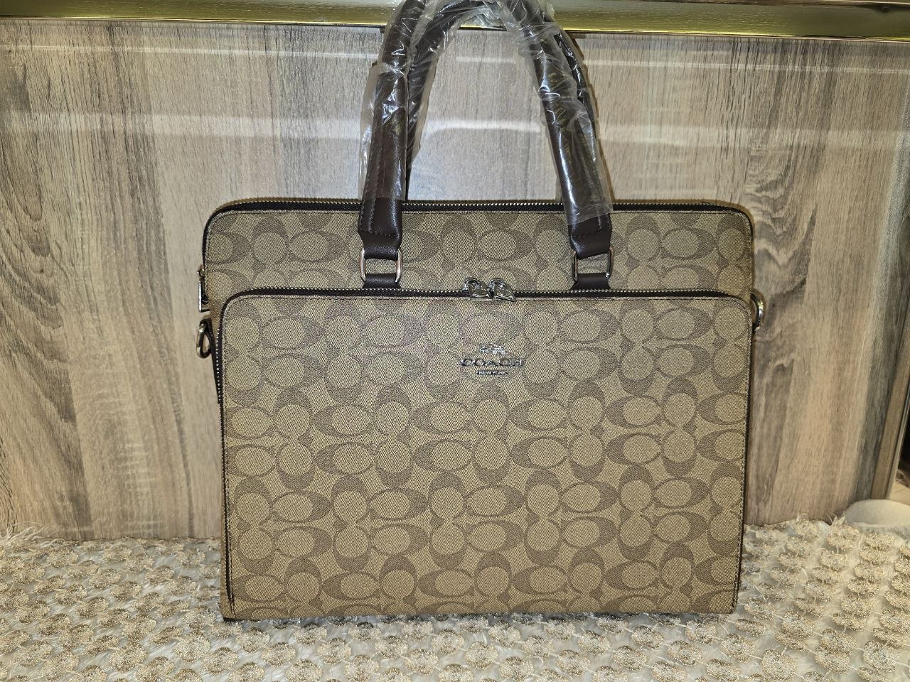 Coach Signature Canvas Briefcase