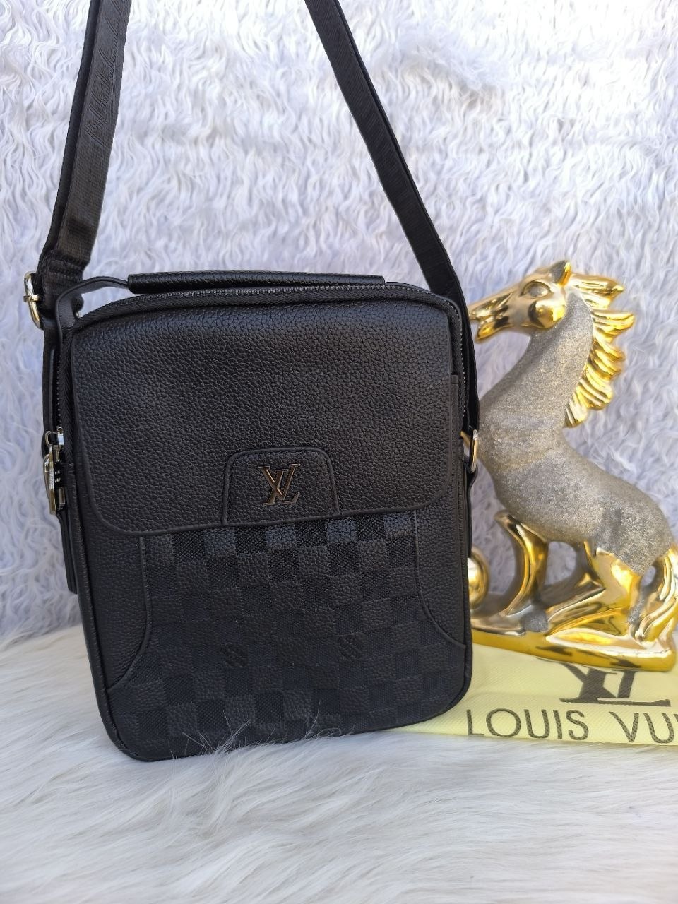 Premium Leather Crossbody Messenger Bag