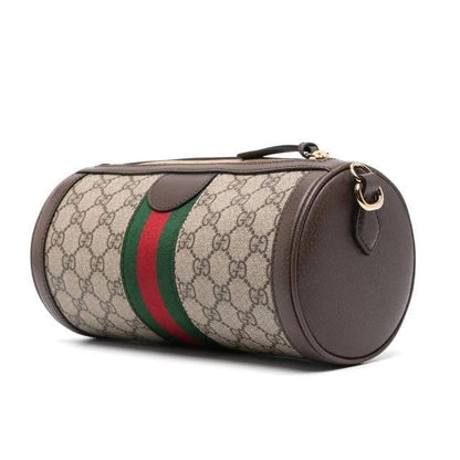 gucci canvas shoulder bag with chain