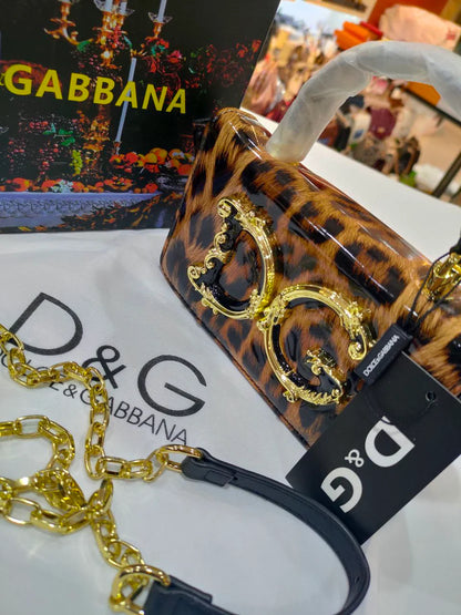 Dolce & Gabbana (DG) Baroque Logo Top-Handle Bag