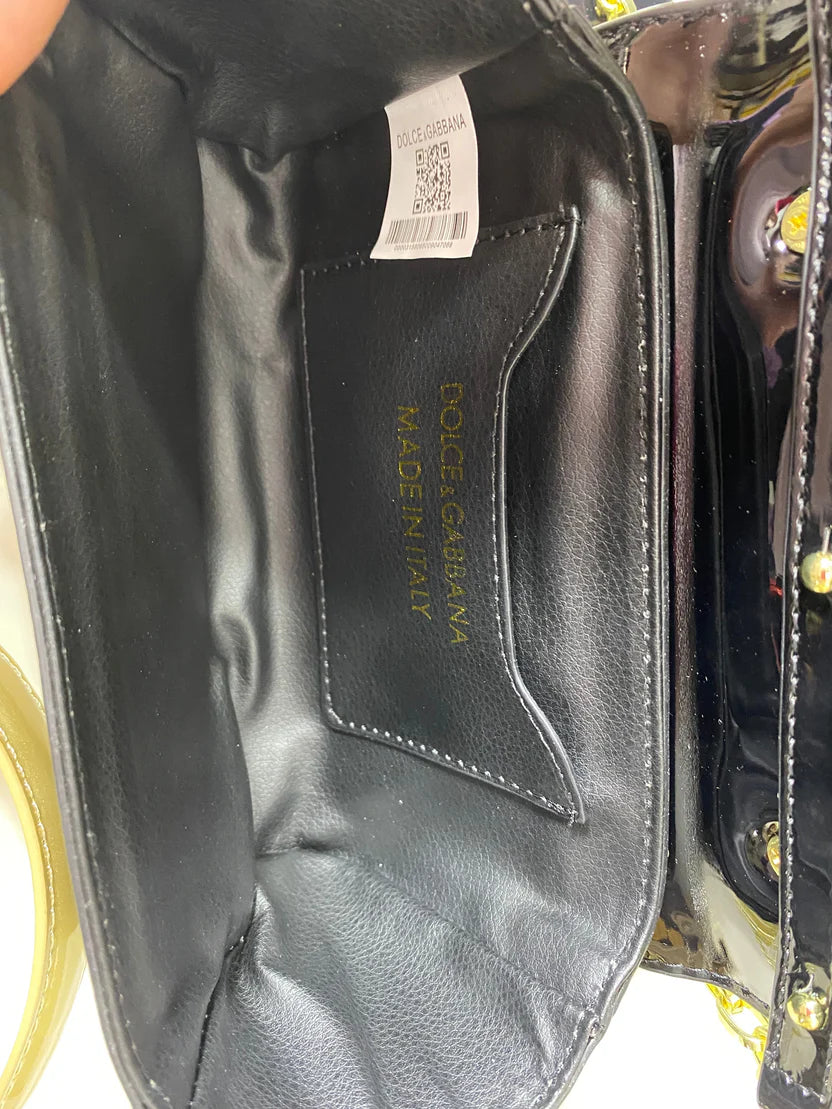 Dolce & Gabbana (DG) Baroque Logo Top-Handle Bag