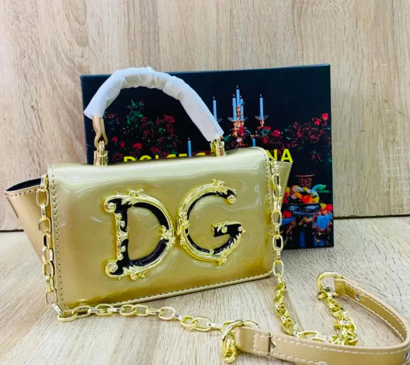 Dolce & Gabbana (DG) Baroque Logo Top-Handle Bag