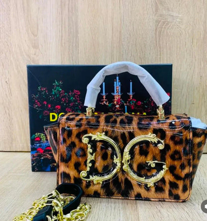 Dolce & Gabbana (DG) Baroque Logo Top-Handle Bag
