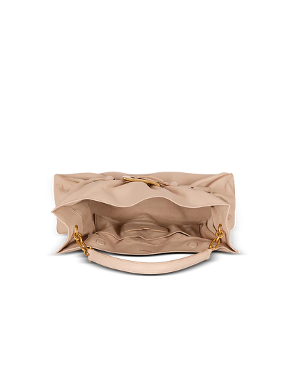 Balmain Luxury Belted Leather Shoulder Bag