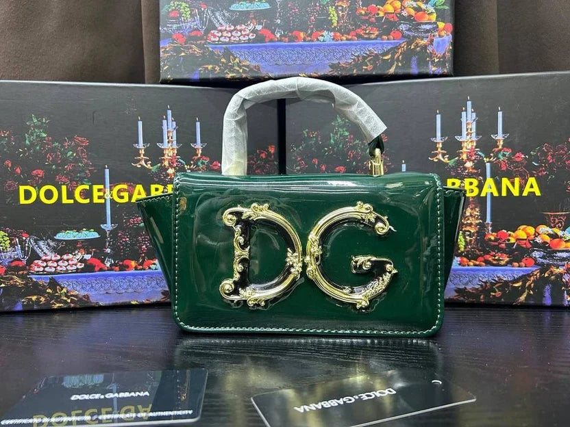 Dolce & Gabbana (DG) Baroque Logo Top-Handle Bag