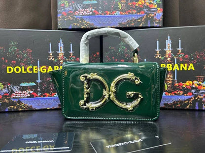 Dolce & Gabbana (DG) Baroque Logo Top-Handle Bag