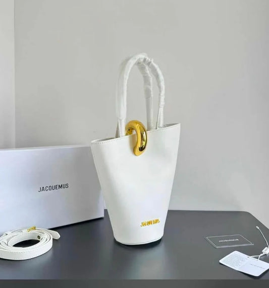 jacoumus Le Bisou Perle Bag / Le Panier Bucket Bag