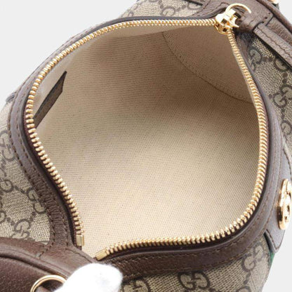 gucci canvas shoulder bag with chain