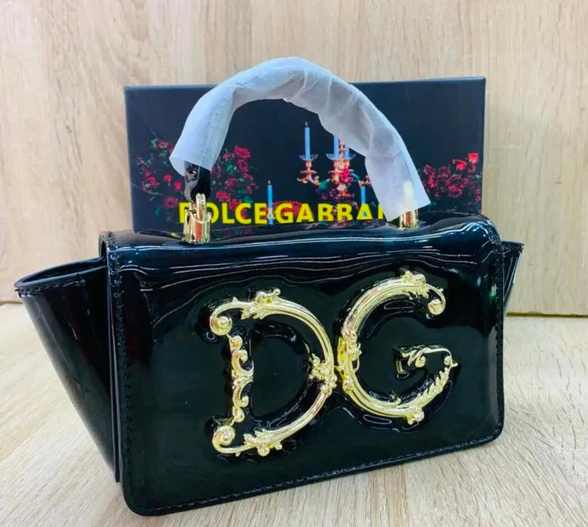 Dolce & Gabbana (DG) Baroque Logo Top-Handle Bag