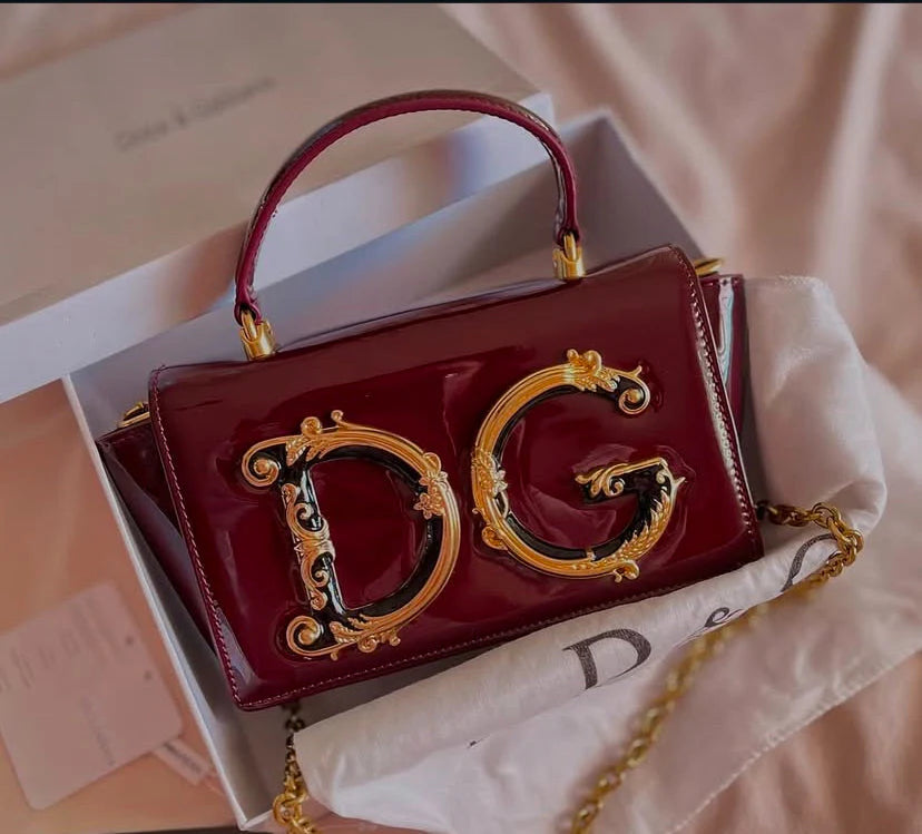 Dolce & Gabbana (DG) Baroque Logo Top-Handle Bag