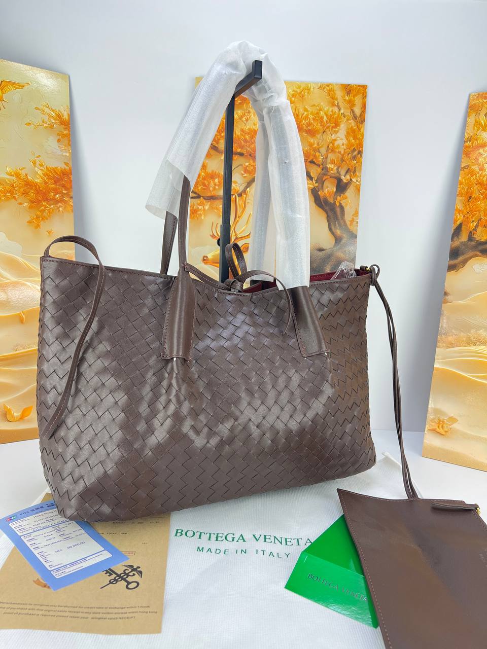Bottega Knot Lock Fondant Bag