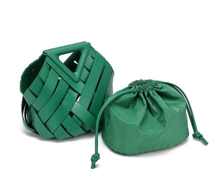 The Geometric Woven Handbag