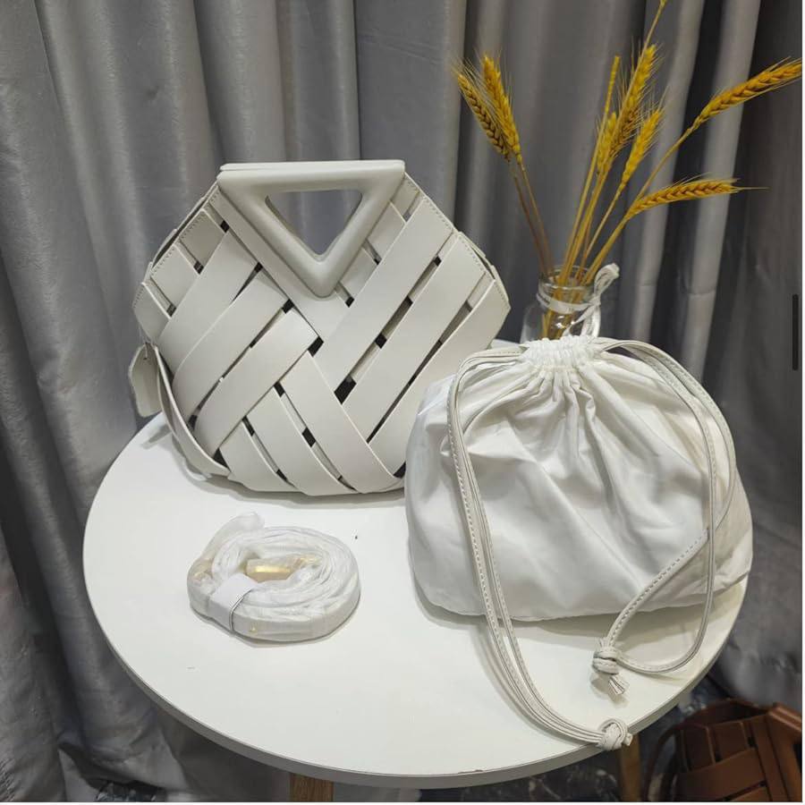 The Geometric Woven Handbag