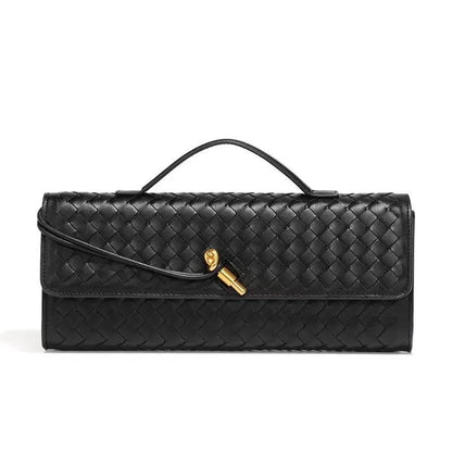 Bottega Veneta Intrecciato Knot Flap Clutch with Top Handle