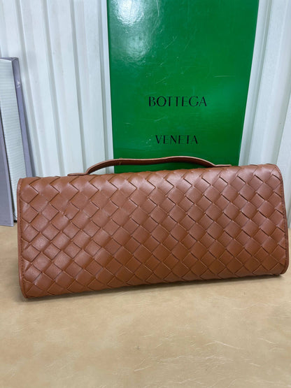 Bottega Veneta Intrecciato Knot Flap Clutch with Top Handle