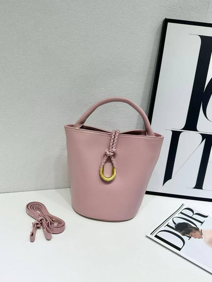 The Aura Braided Bucket Bag