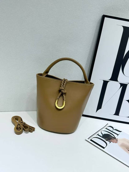 The Aura Braided Bucket Bag
