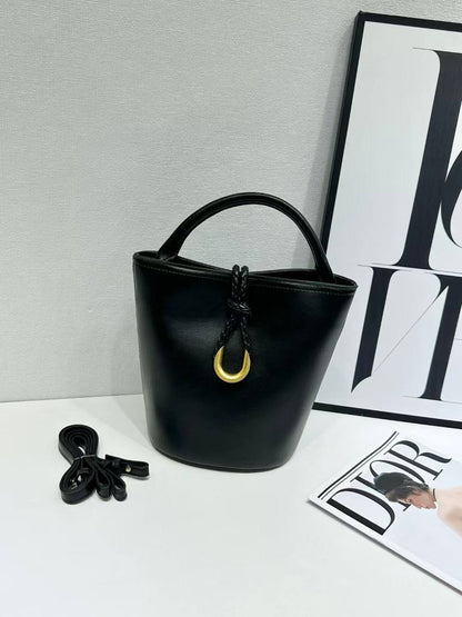 The Aura Braided Bucket Bag