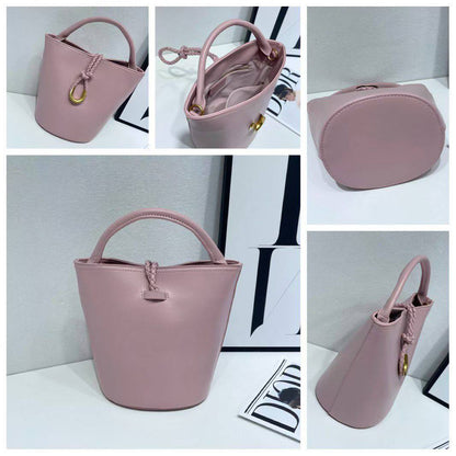 The Aura Braided Bucket Bag