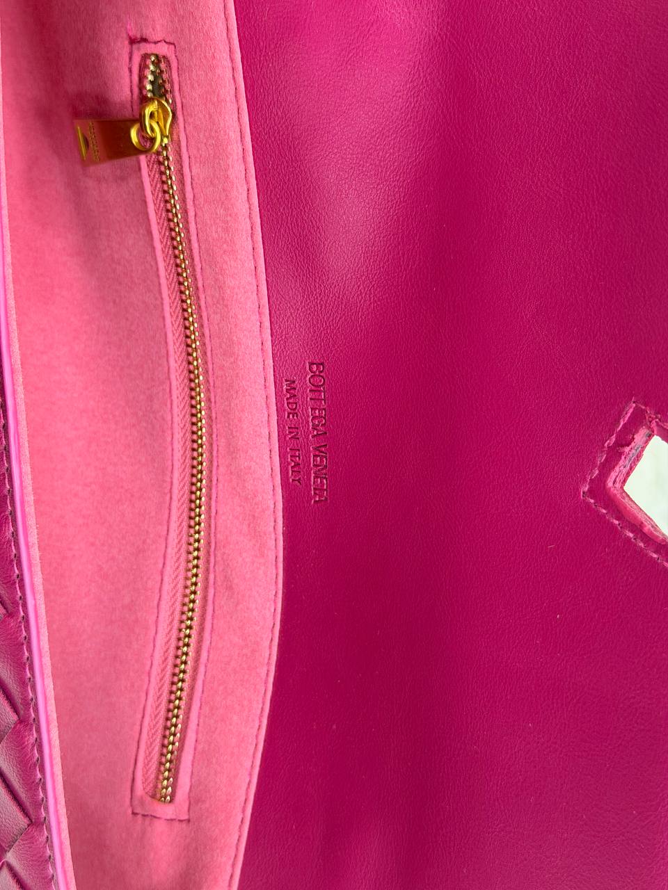 Bottega Veneta Intrecciato Knot Flap Clutch with Top Handle