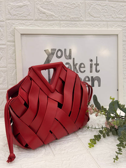 The Geometric Woven Handbag