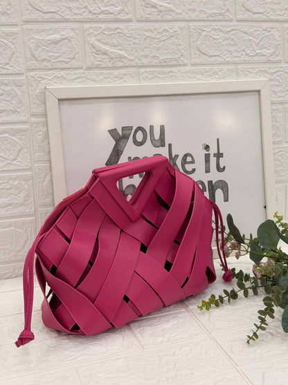 The Geometric Woven Handbag