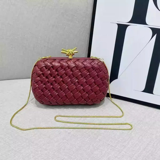 Bottega Veneta Intrecciato Knot Clutch Bag