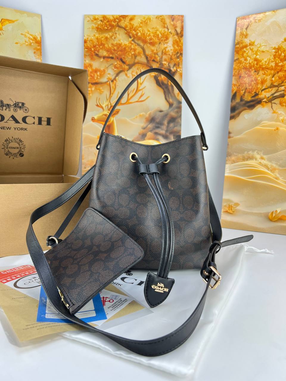 COACH Town Bucket Bag in Signature Canvas