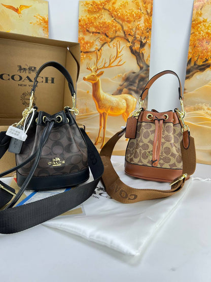 Coach Dempsey Drawstring Bucket Bag 15