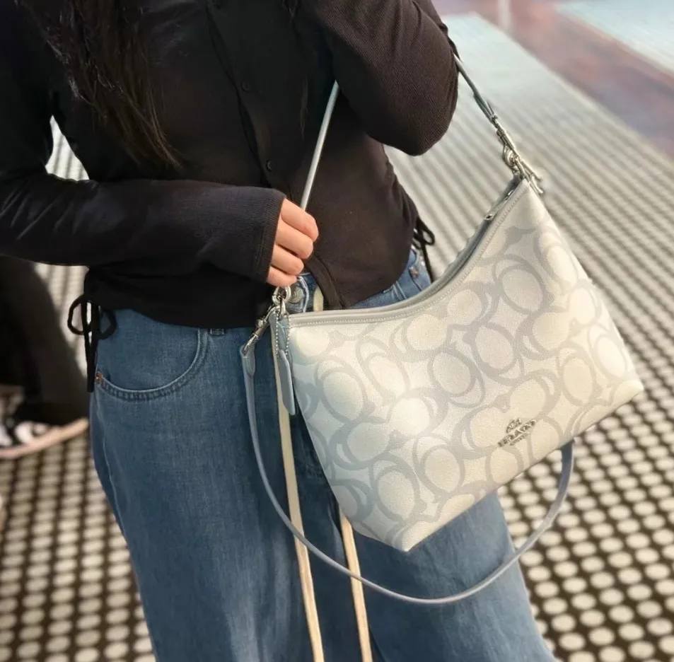 Coach Teri Shoulder Bag in Signature Coated Canvas