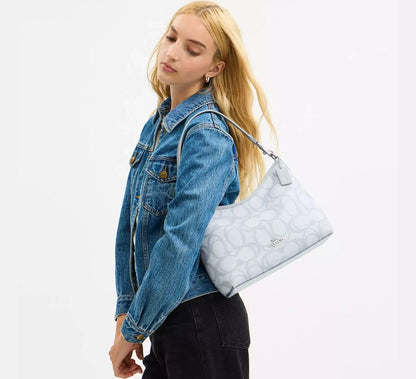 Coach Teri Shoulder Bag in Signature Coated Canvas