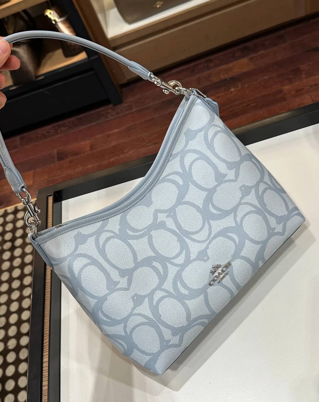Coach Teri Shoulder Bag in Signature Coated Canvas