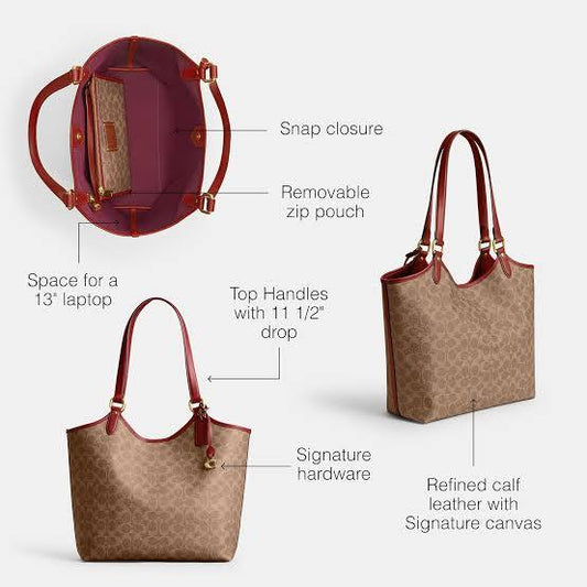 Coach Willow Tote in Signature Canvas