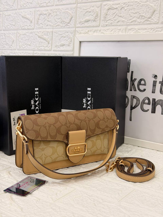 Coach Soft Tabby Shoulder Bag in Signature Canvas