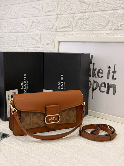 Coach Soft Tabby Shoulder Bag in Signature Canvas