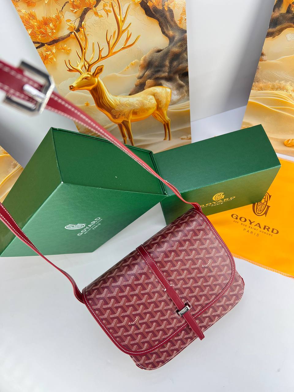Goyard Belvedere MM & PM Messenger Bag unisex