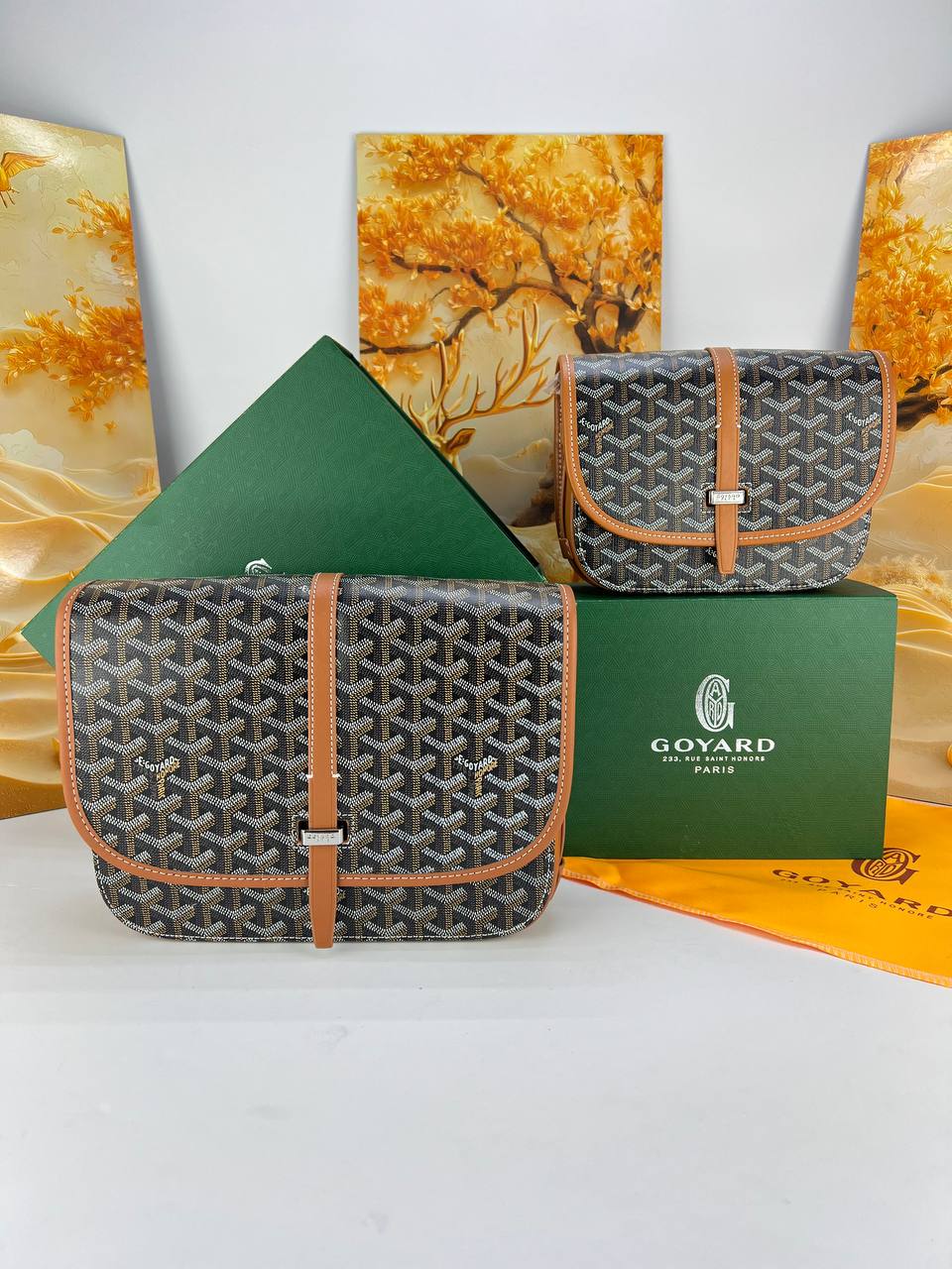 Goyard Belvedere MM & PM Messenger Bag unisex