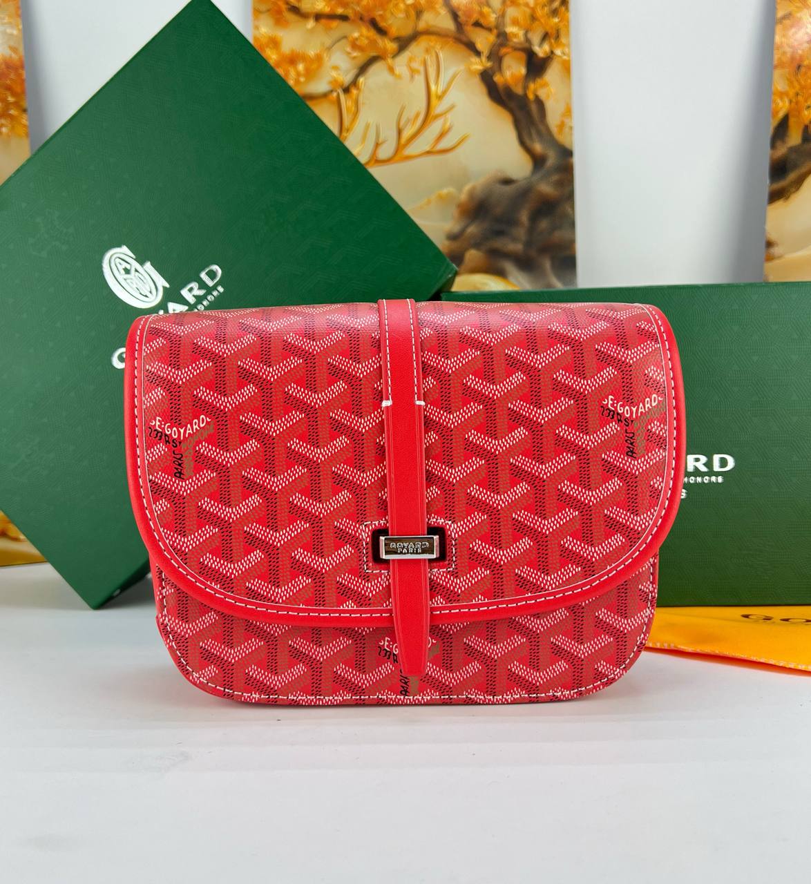 Goyard Belvedere MM & PM Messenger Bag unisex
