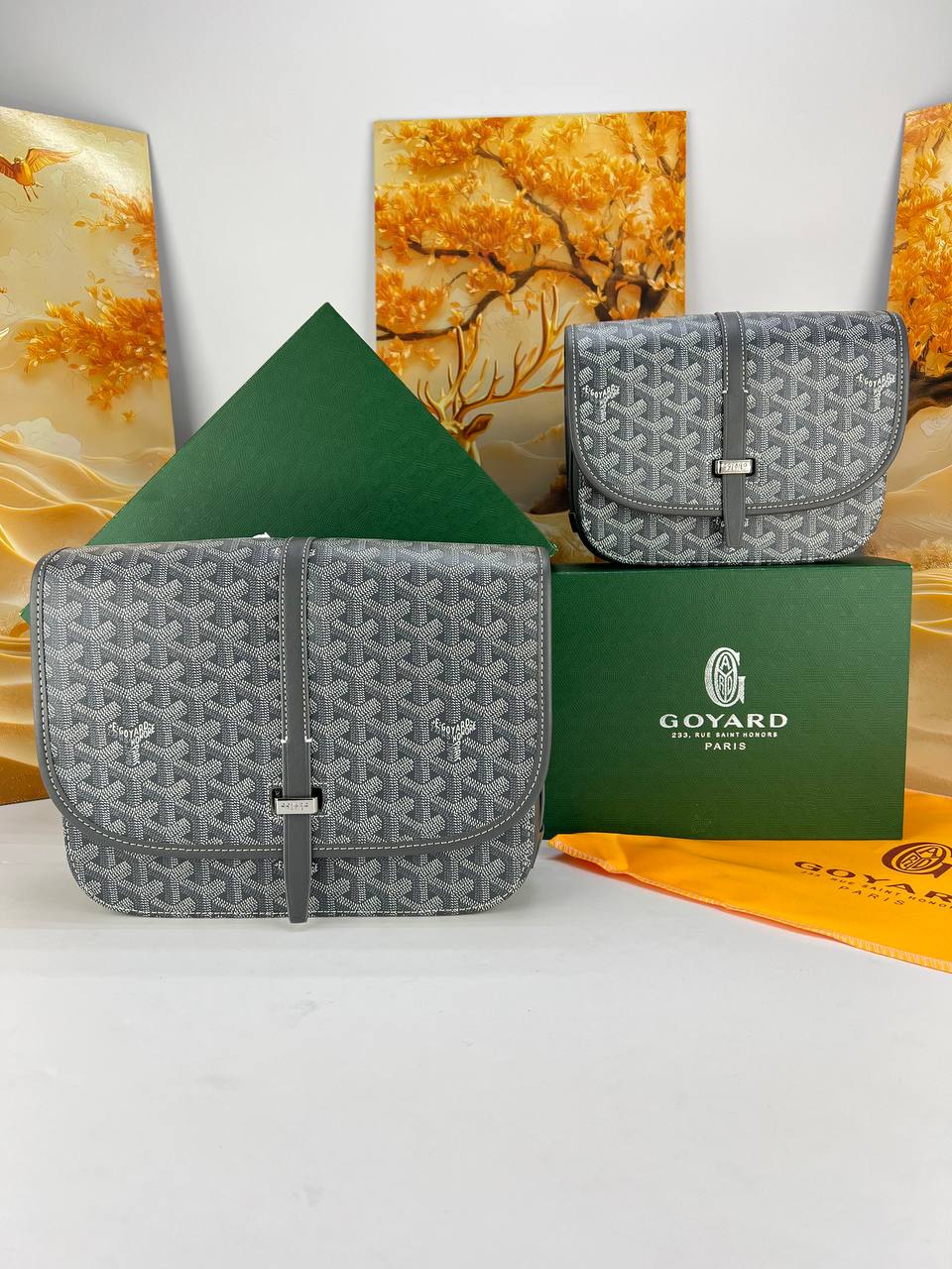 Goyard Belvedere MM & PM Messenger Bag unisex