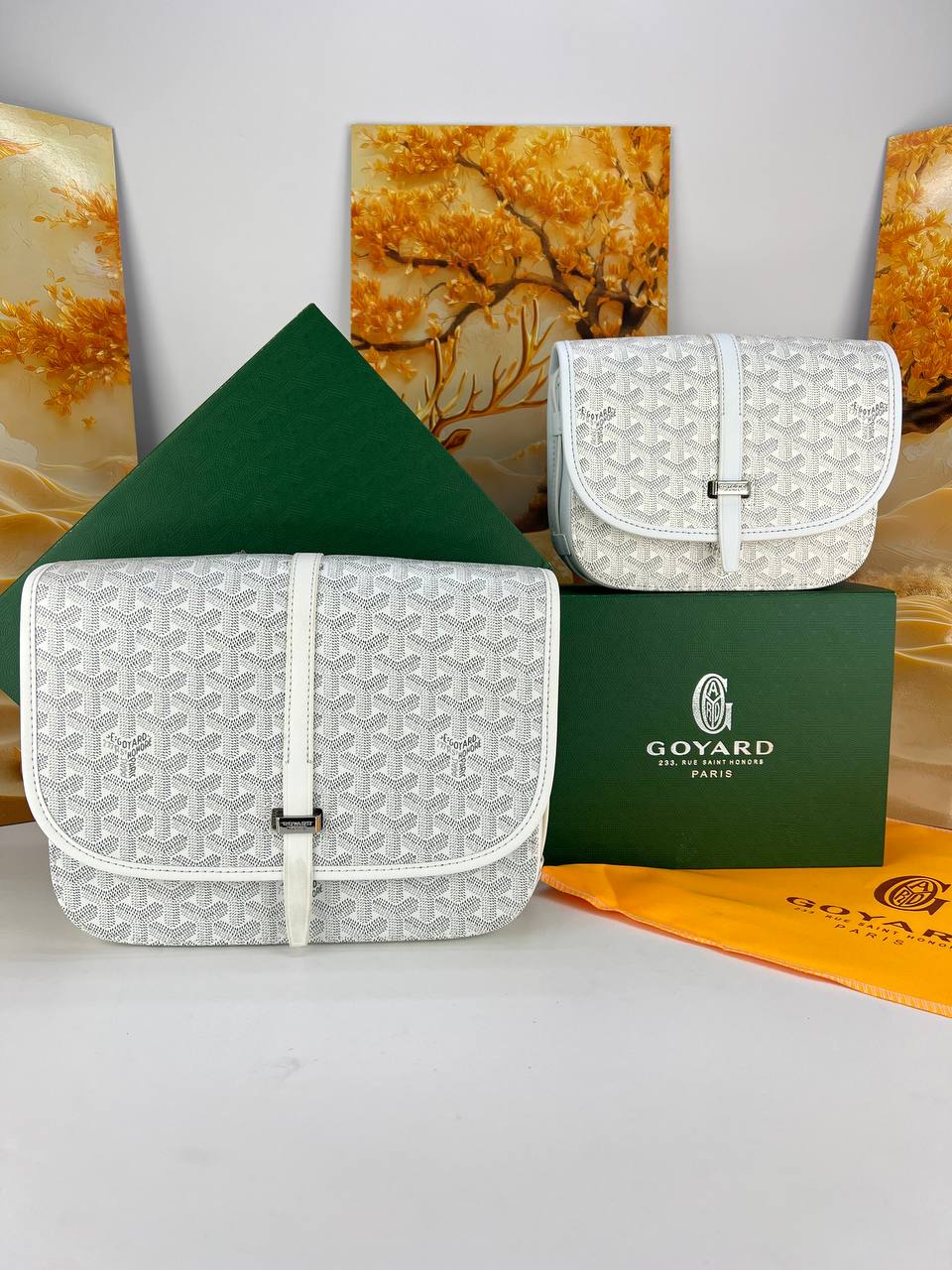 Goyard Belvedere MM & PM Messenger Bag unisex