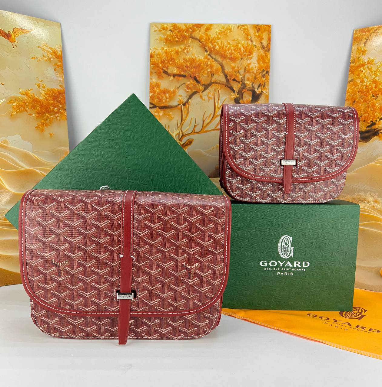Goyard Belvedere MM & PM Messenger Bag unisex