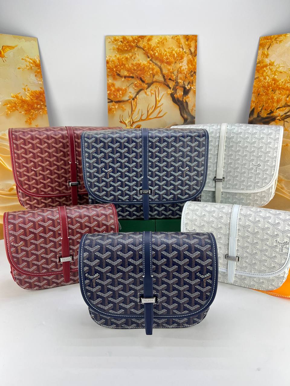 Goyard Belvedere MM & PM Messenger Bag unisex