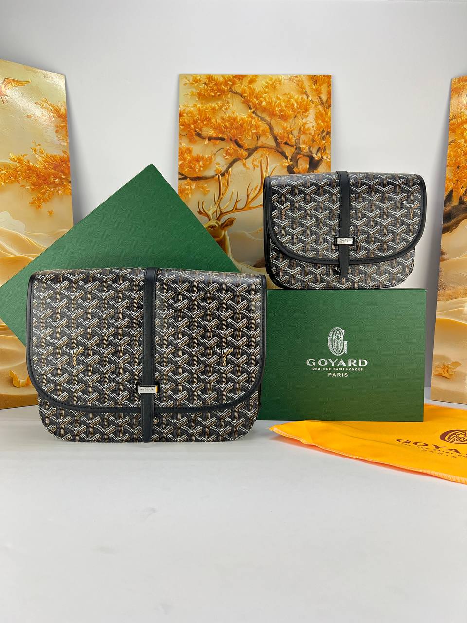 Goyard Belvedere MM & PM Messenger Bag unisex